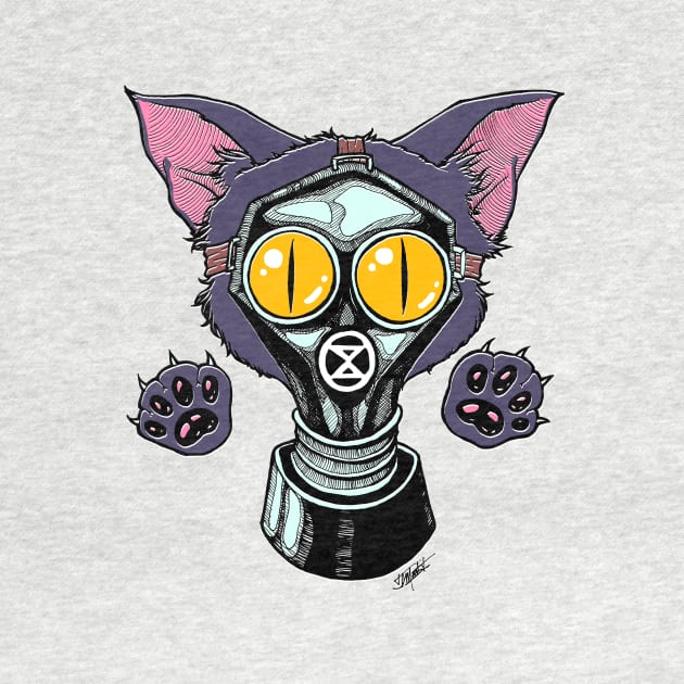 Gas Mask Kitty by Indi Martin